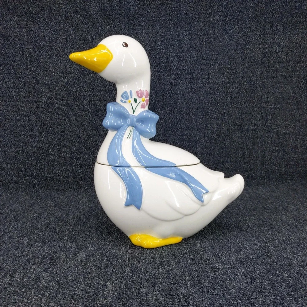 vtg Country Goose Cookie Jar 14